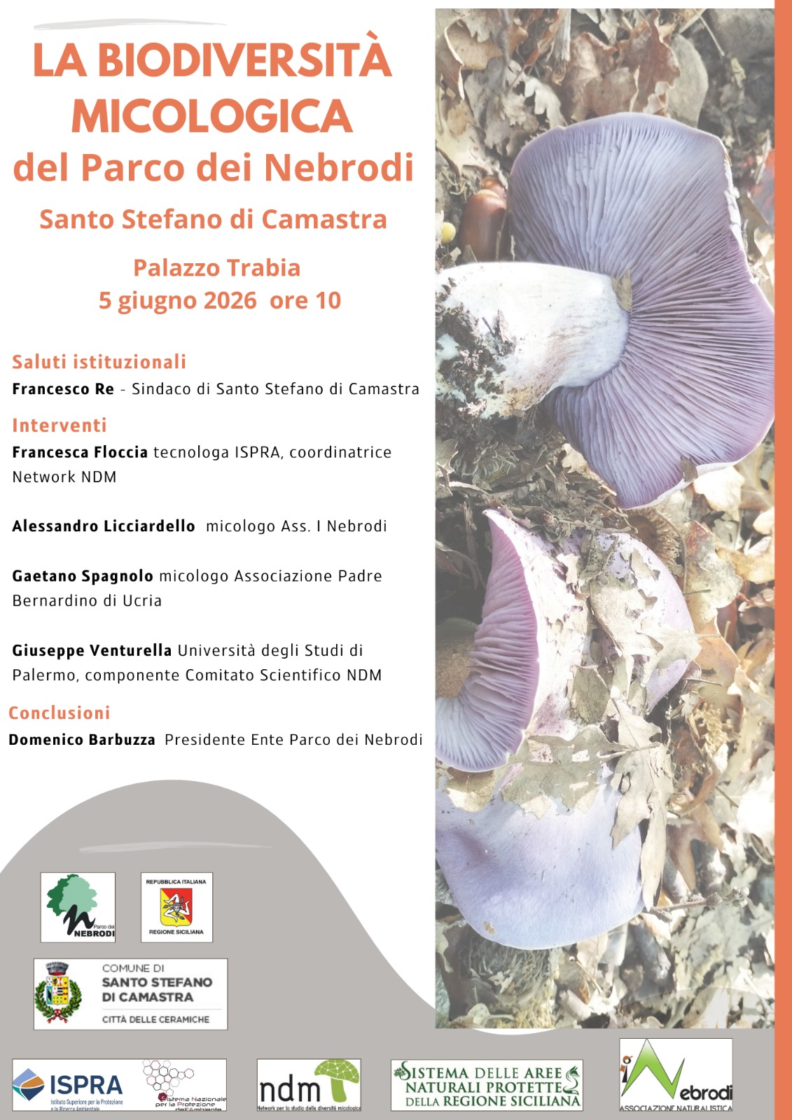 Locandina Convegno "La biodiversità micologica" Locandina Convegno "La biodiversità micologica"